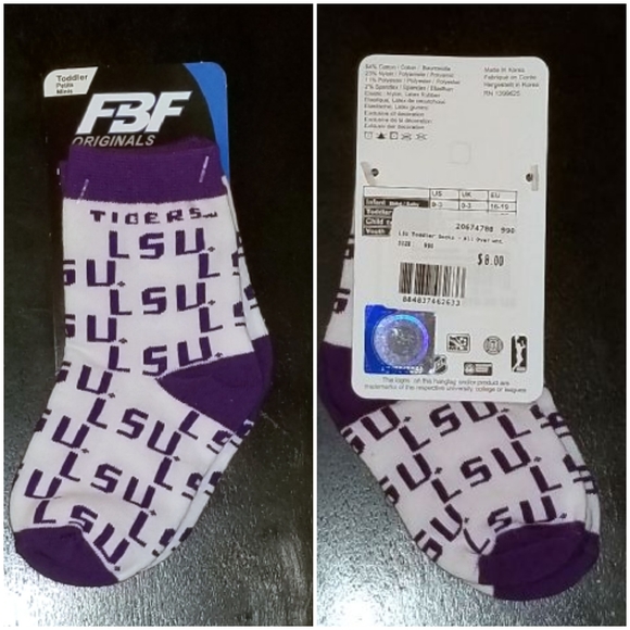2 Pairs of FBF Originals LSU Tigers Toddle… - Picture 3 of 5
